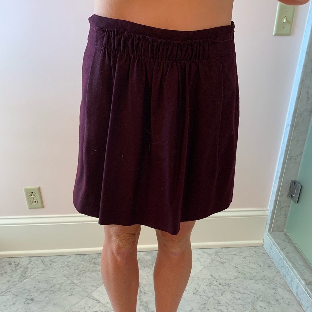Jcrew wine colored skirt